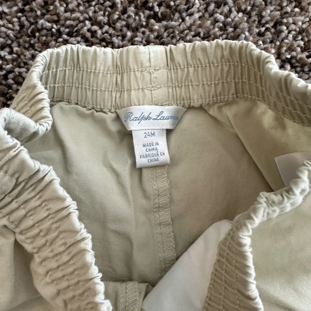 Ralph Lauren Polo 24 month Khaki Shorts - Picture 3 of 5